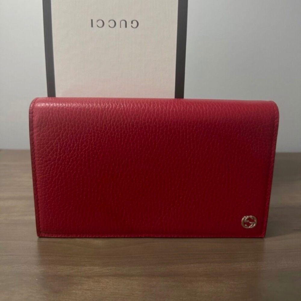 Red Gucci Betty Wallet on Chain WOC Like 🆕